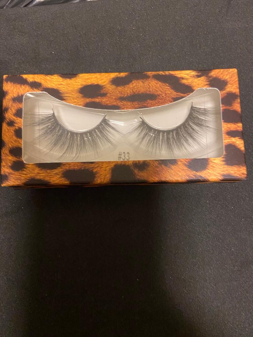 Cheetah Print Box Lashes #33