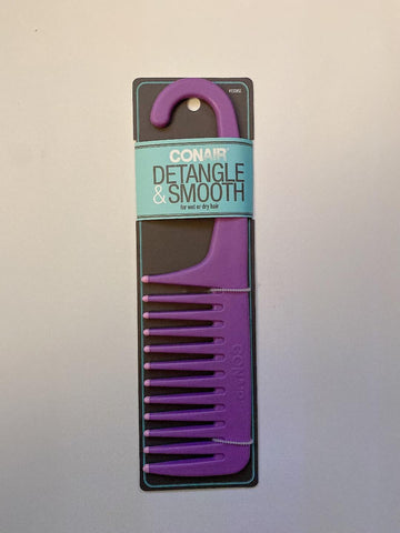 Purple Detanglr & Smooth Comb