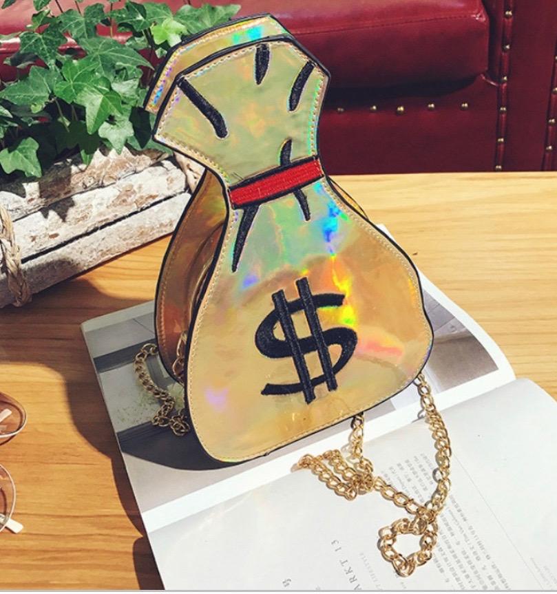 Gold money bag