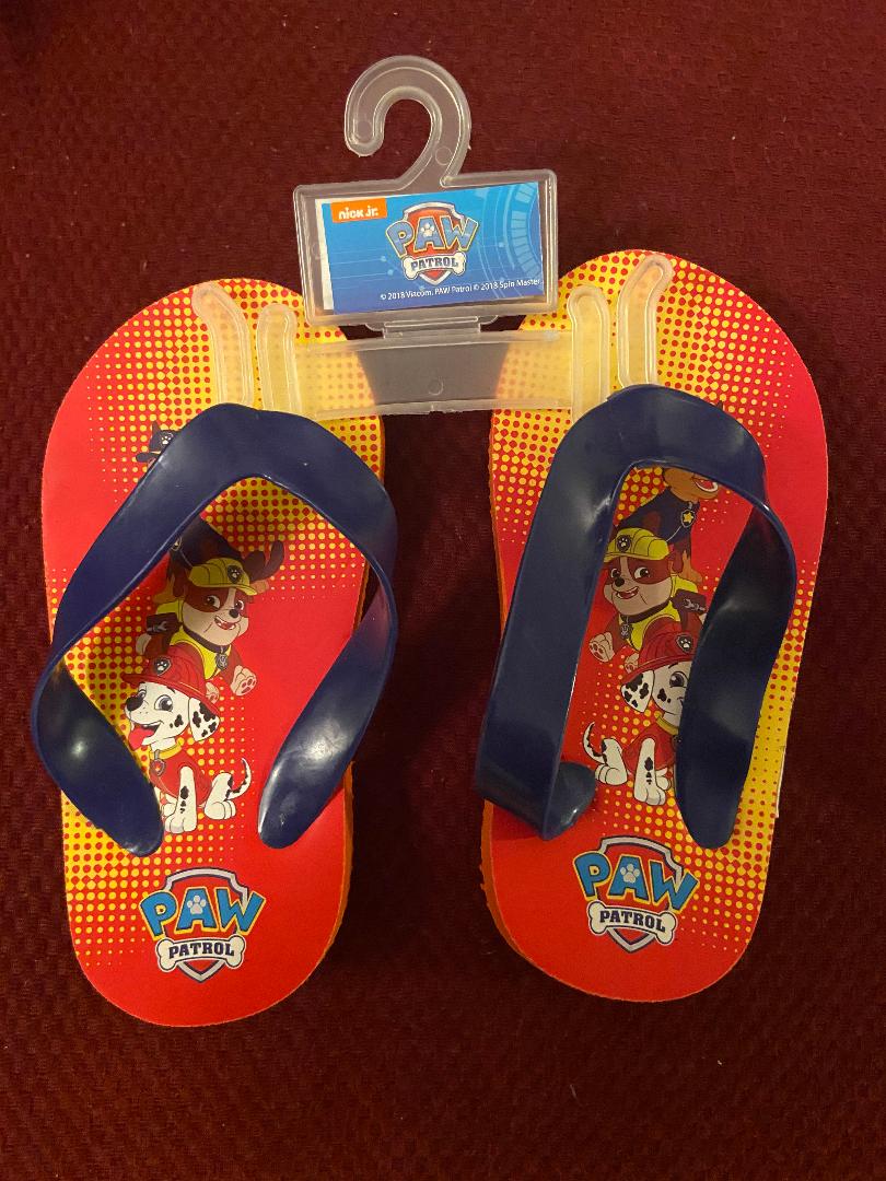 Paw Patrol Red Flip Flops