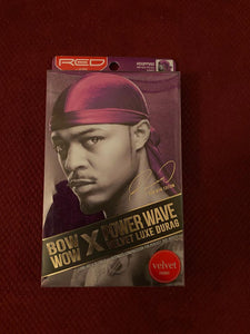 Purple Bow Wow Power Wave Velvet Luxe DuRag