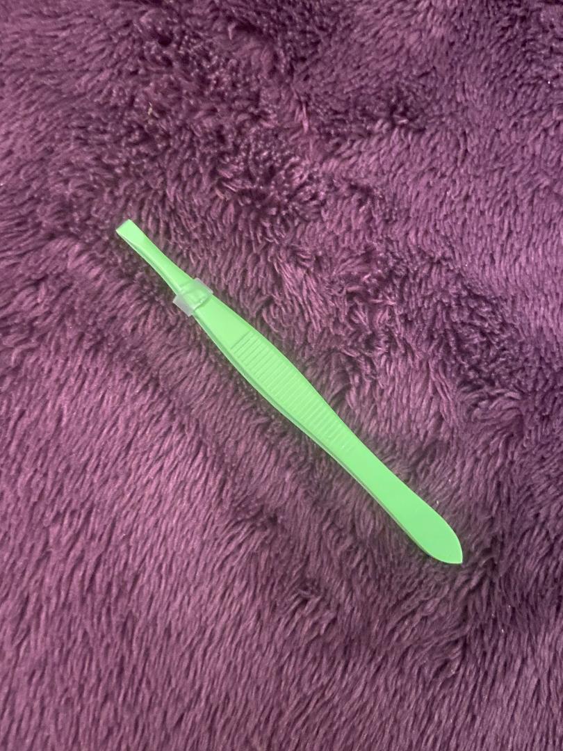 lime green tweezers