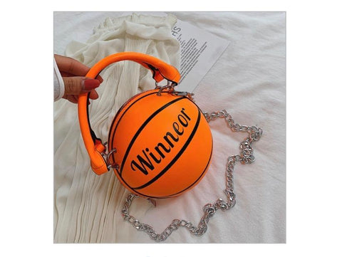 orange basketball bag