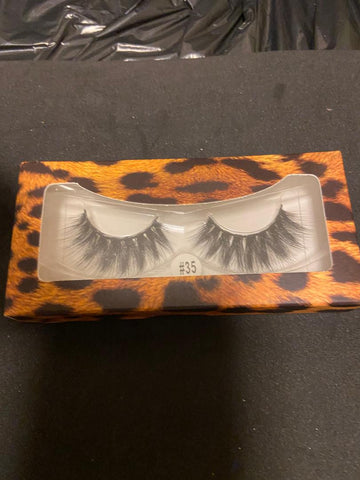 Cheetah Print Box Lashes #35