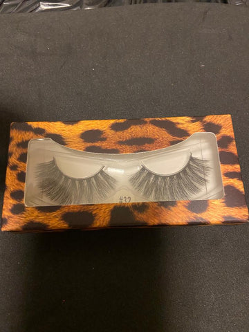 Cheetah Print Box Lashes #32