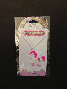 Pink Unicorn Necklace