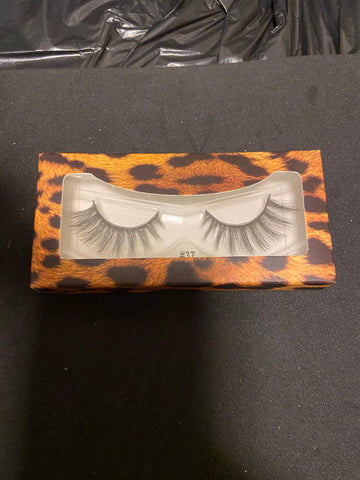 Cheetah Print Box Lashes #37