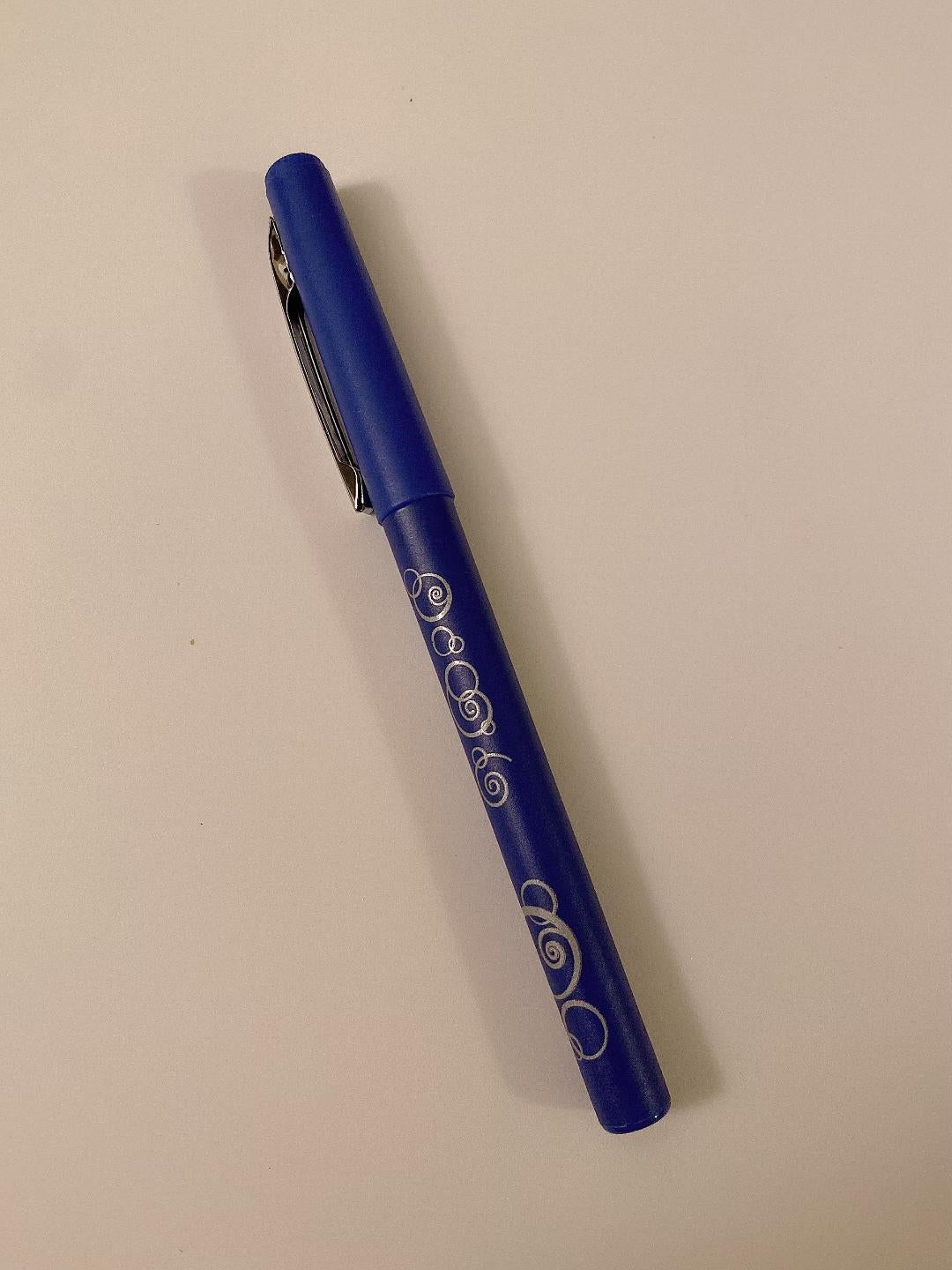 blue pen