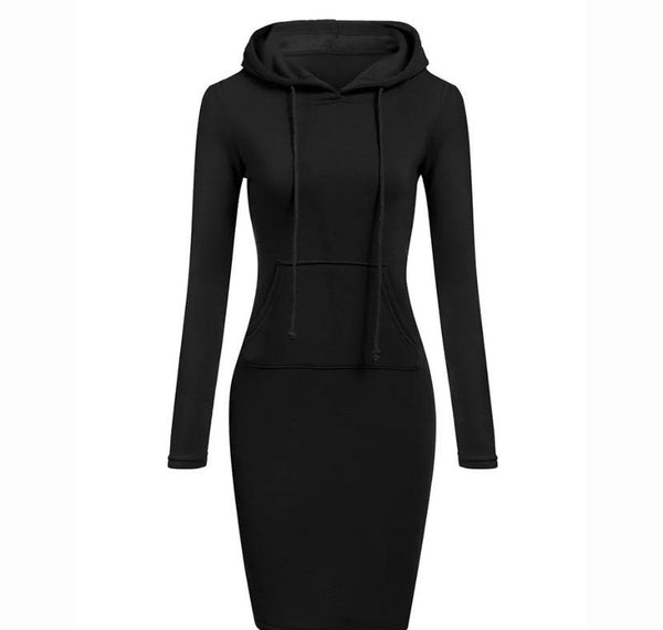 Hooded Long Sleevd Dress