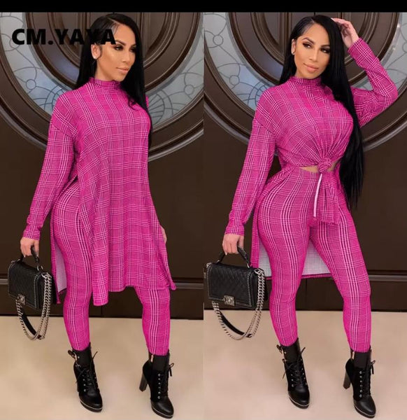 Active Houndstooth 2 piece Tracksuit