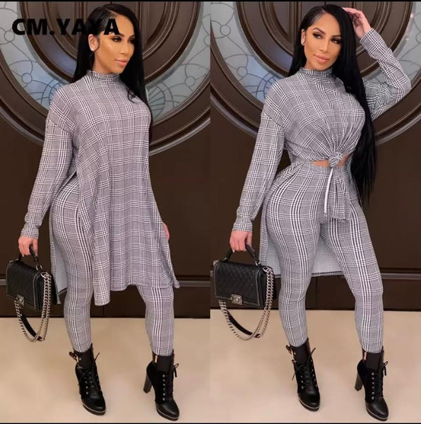 Active Houndstooth 2 piece Tracksuit