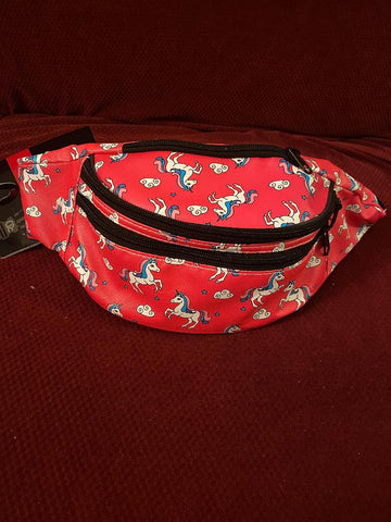 pink unicorn fanny pack