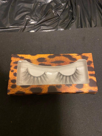 Cheetah Print Box Lashes #38