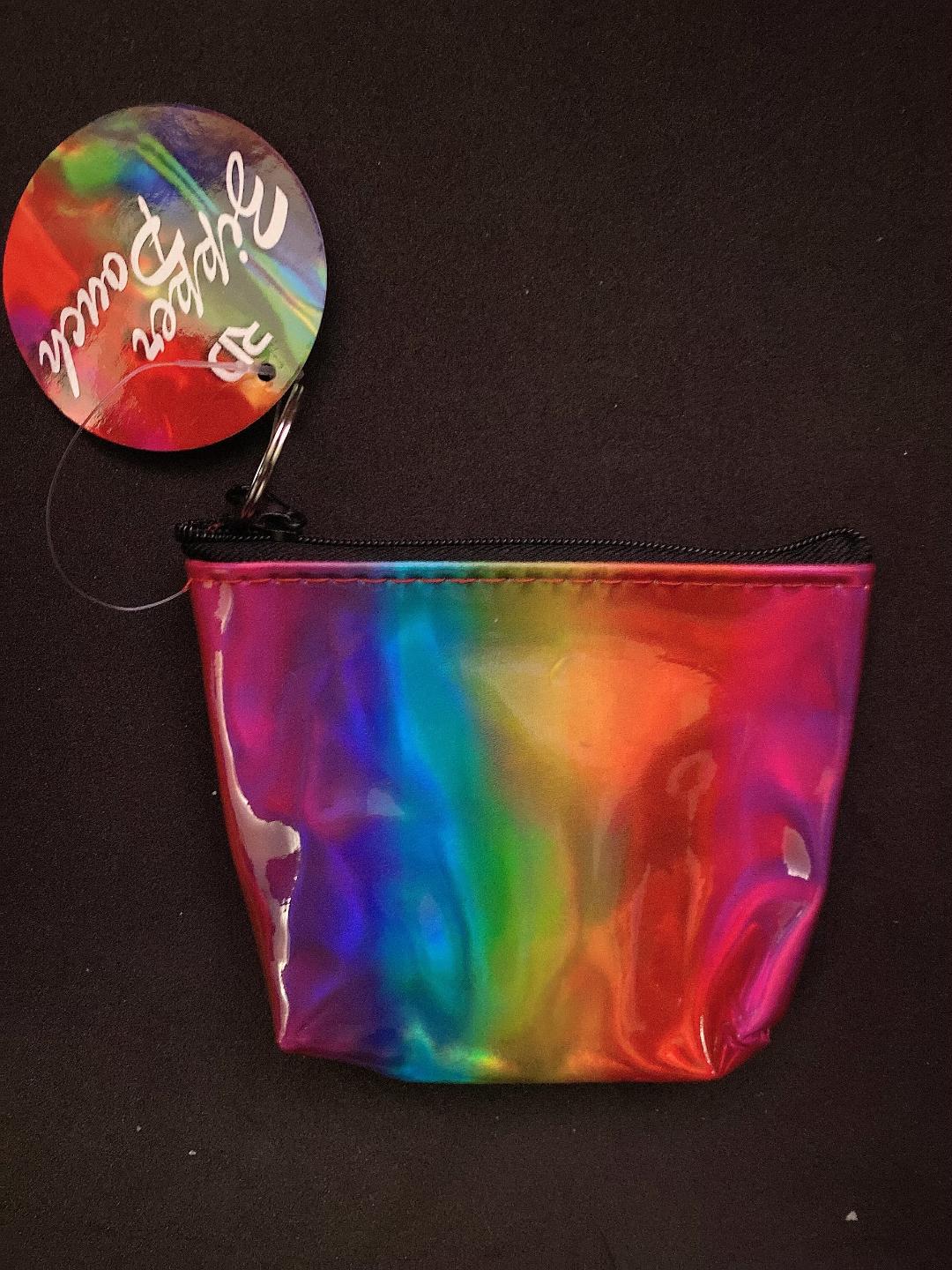 Rainbow Color Zipper Purse