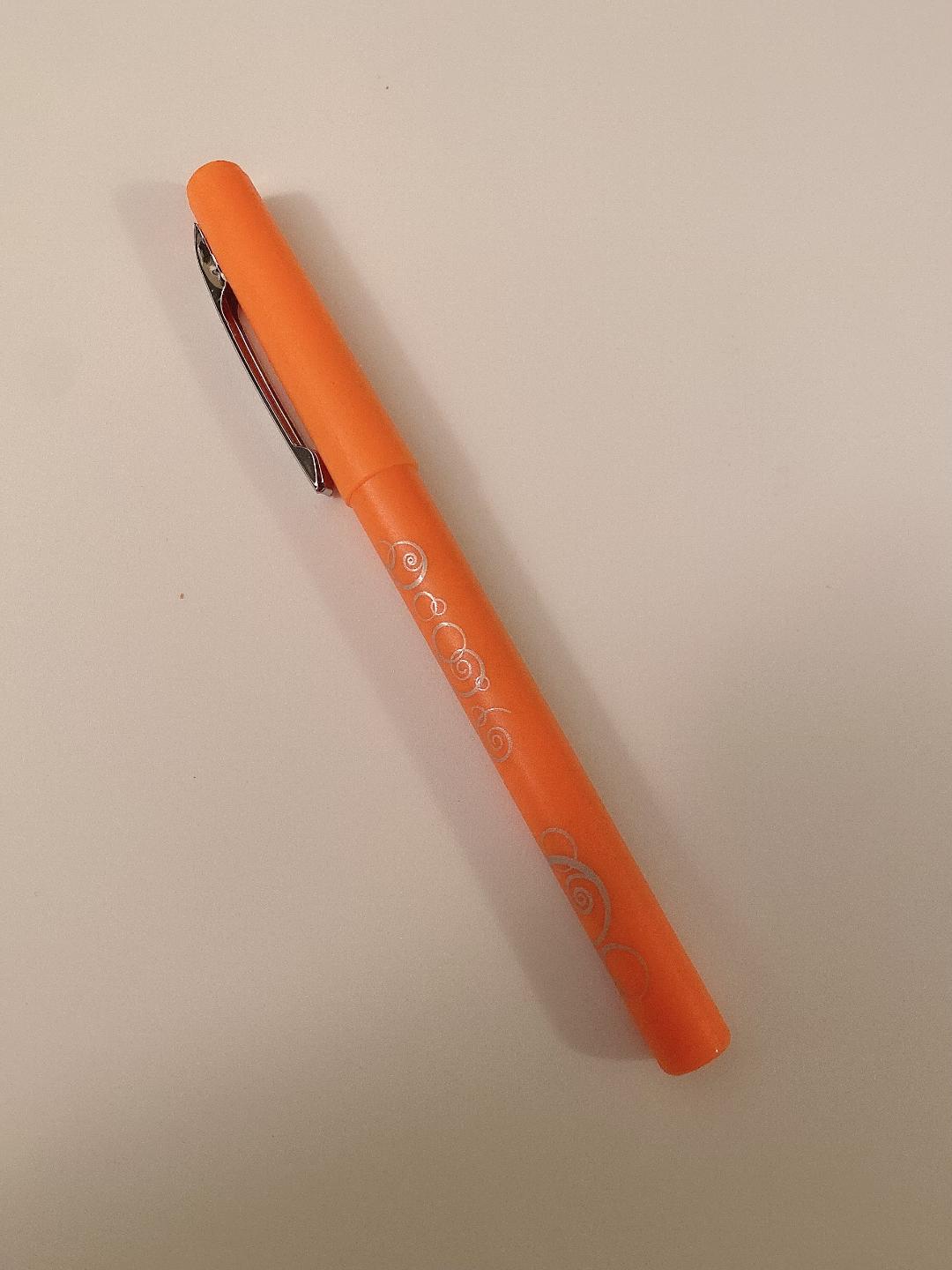 orange pen