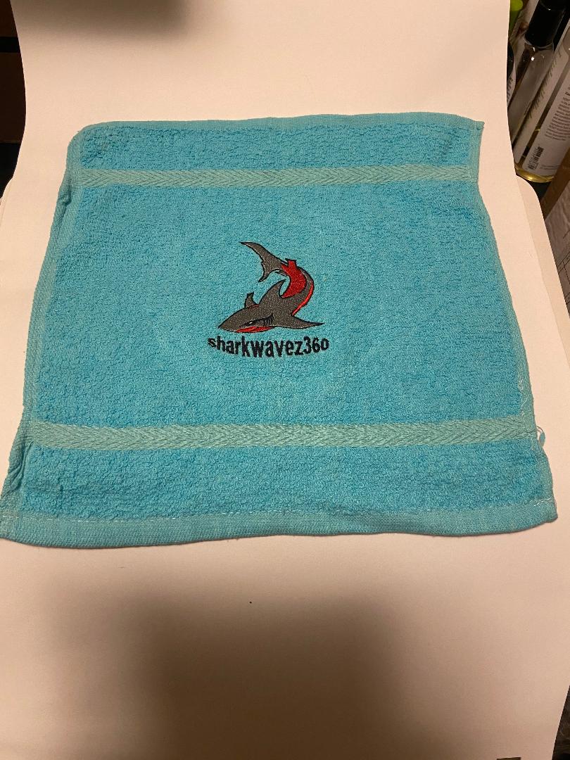 Sky Blue Wave Wash Rags