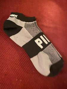 PINK brand grey & black socks