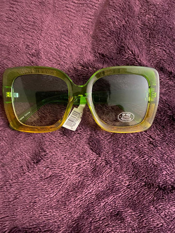 2 tone green & yellow shades