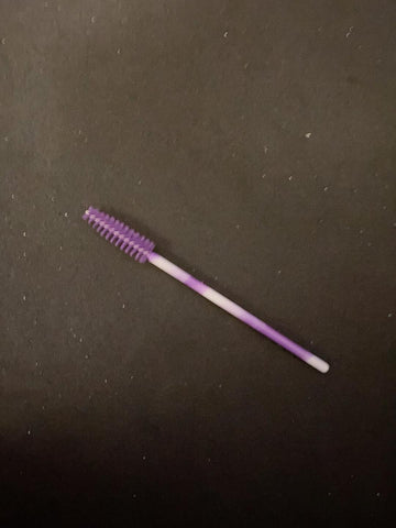 Purple and White Lash Brush