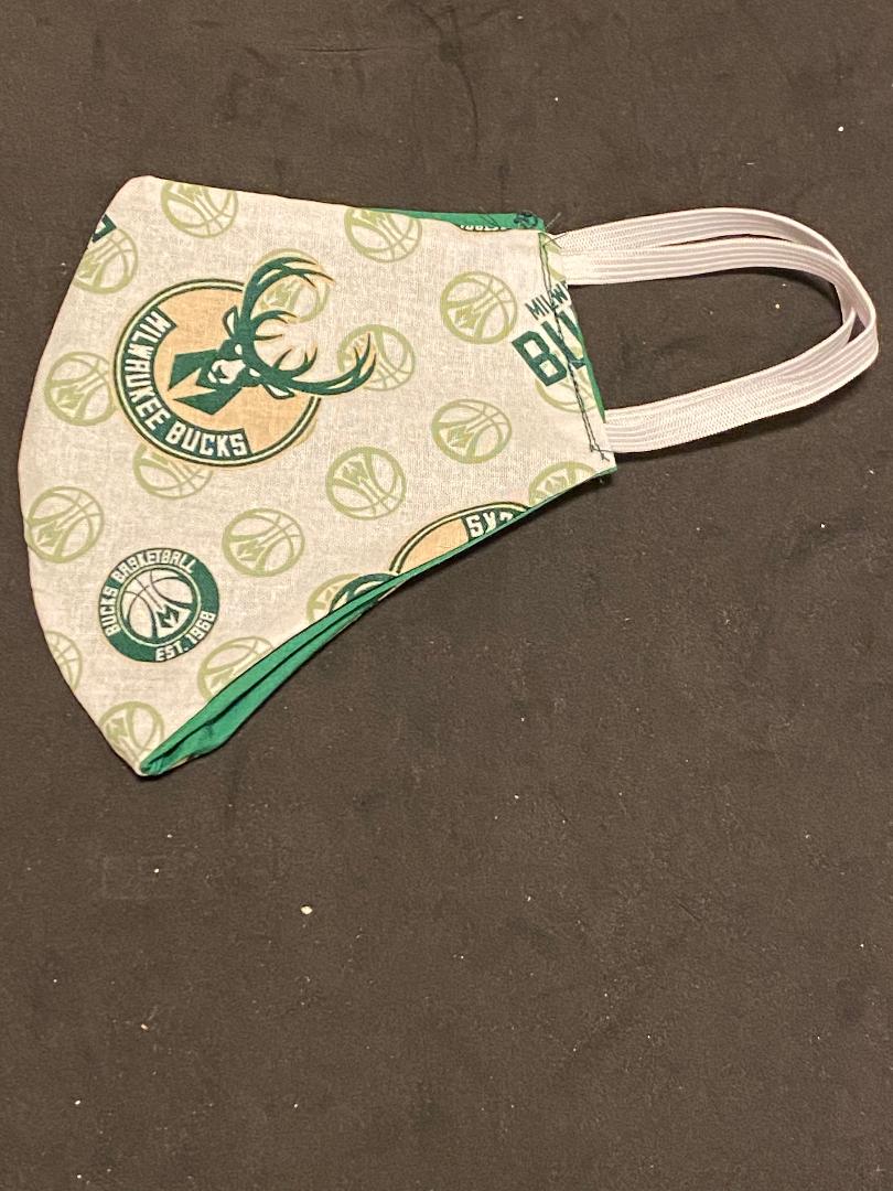 bucks basketball face mask